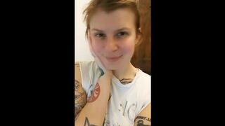 TATTOOED CUTIE SMILES AT YOU THEN FARTS ON YOUR FACE