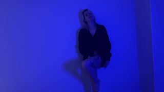Passionate sensual video of a charming blonde