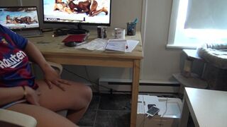 Hot Spanish Milf Watching BBC Porn