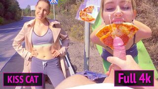 Public Agent Pickup 18 Babe for Pizza / Outdoor Sex and Sloppy Blowjob 4k / Kiss Cat