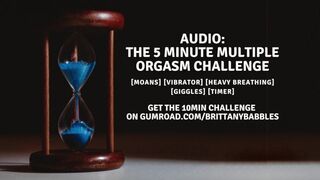 Audio: The 5 Minute Multiple Orgasm Challenge