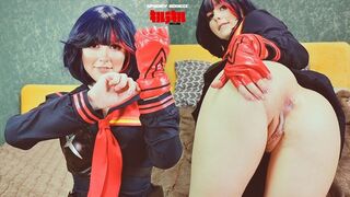 Ryuko Matoi was fucked by Naked Teacher in all holes until anal creampie - Cosplay KLK Spooky Boogie
