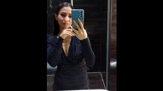Friends party finished with my selfie orgasm in public toilet - PassionBunny
