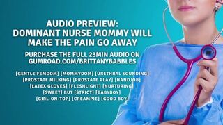 Audio Preview: Dominant Nurse Mommy Will Make The Pain Go Away