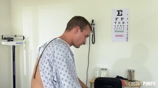 Big Boobs Milf Doctor Mckenzie Lee Rims Issac's As Before She Pegs Him With Her Toy