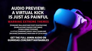 Audio Preview: A Virtual Kick is Just as Painful