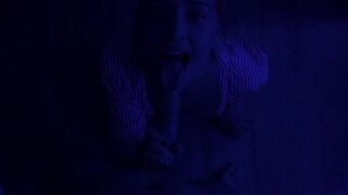 sucking her boyfriend's brother's cock at a party