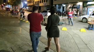 Stranger Controls my Vibrator Lovense/ in Public square and makes me have a Big Squirt kathalina7777