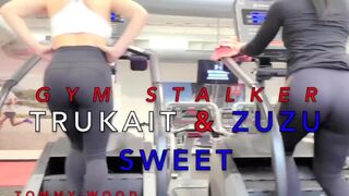 Fitness Girls Big Ass Fucked by a Creeper from the Gym, Threesome