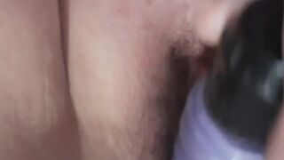 Watch me tear into my own fat wet pussy. Or join my fan club for the full vid from strip to cum