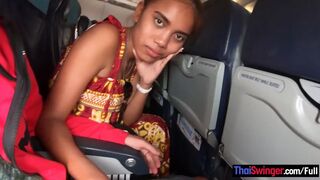 Asian teen GF grabs BFs crotch on a plane and fucked him once they arrived at the hotel