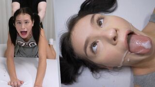 CUM DUMPSTER LIFE - 18 Yo College Teen Matty USED By Her Ruthless Landlord