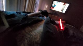 Halloween Special: DARTH COCK loud moaning Sith Lord with Lightsaber Fuck