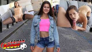 ROUGH SEX makes Teen Cum Cute Serina Gomez with Tight Ass - Pickup and Fuck GERMAN SCOUT