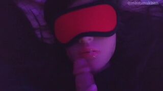 Pov silicone sex doll blowjob cum in face creampie Led lights