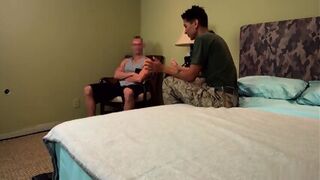 Davina Leos - Army Girl Taking Dick Watched By Fiance