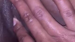 Squirt on daddy fingers baby