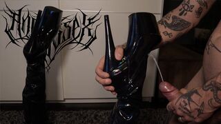 High heels latex boots worship & boot fucking [Fetish]