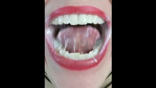 Yogurt Play in Mouth & Throat with a Regurgitation Ending