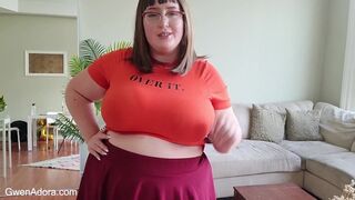 busty BBW Velma humiliates me with femdom SPH & tit worship