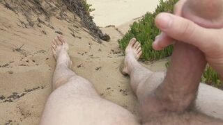 Masterbating on beach and I got caught by hang glider