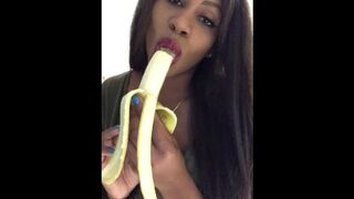 ASMR - Coworker Roleplay - Twerking - Banana Eating - EbonyLovers