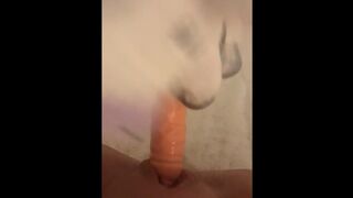 Cute teen moans as she fucks dildo and squirts all over