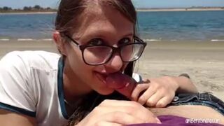 Risky Hot Public Blowjob At Fiesta Island Beach