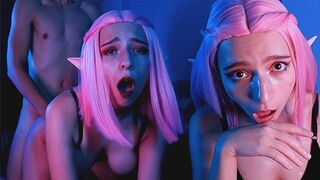 Sexy Night Elf Passionate Blowjob and Hot Sex