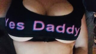 Watch my huge tits popping out for stepdaddy