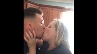 Aggressive sexy ass kissing with my man