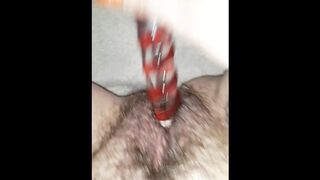 Fat hairy creamy pussy gushes squirt