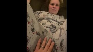 Kate Gordon gets new PJs then flash rubs her pretty pussy, only fans for much more xoxo