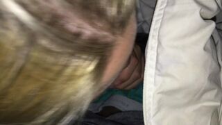 White Teen Sucks Cock While Parents Are Home and Swallows - KittenDaddy